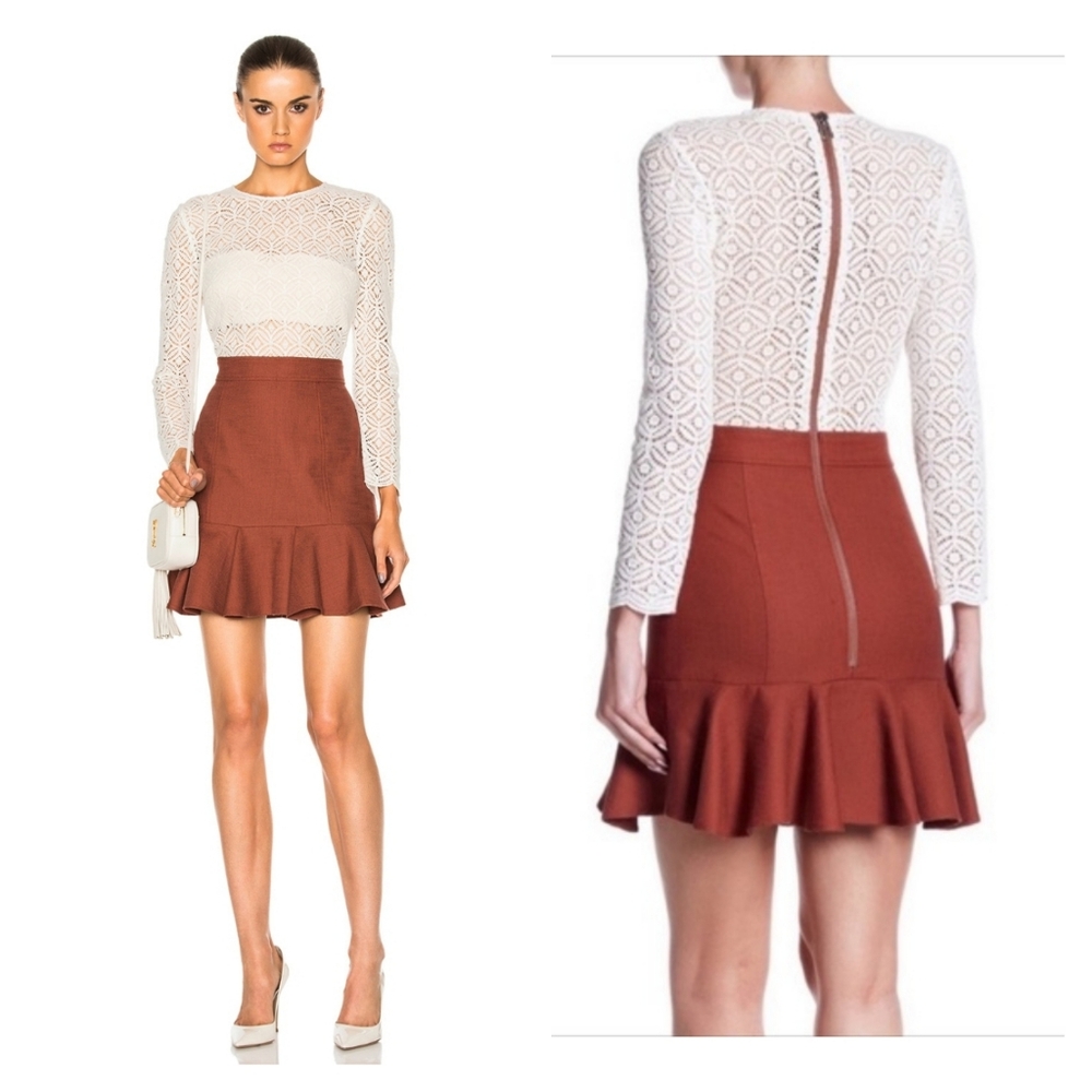 Veronica Beard Bex Crew‎ Neck Combo Dress$695